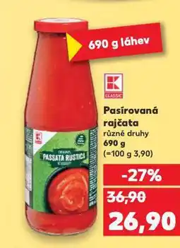 Kaufland Pasírovaná rajčata nabídka
