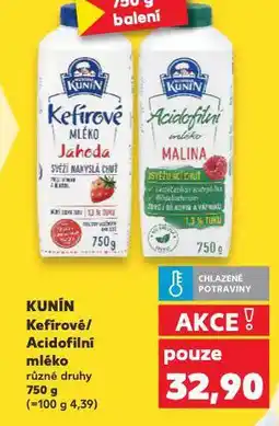 Kaufland Kunín kefírové mléko nabídka