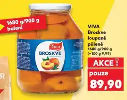 Kaufland Viva broskve loupané nabídka