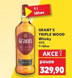 Kaufland Grant's triple wood whisky nabídka