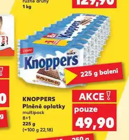 Kaufland Knoppers plněné oplatky nabídka