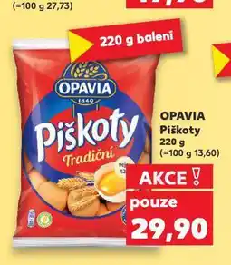 Kaufland Opavia piškoty nabídka