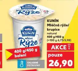 Kaufland Kunín mléčná krupice nabídka