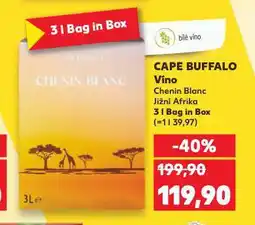 Kaufland Cape buffalo víno nabídka