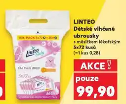 Kaufland Linteo baby dětské vlhčené ubrousky nabídka