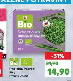 Kaufland Bio pažitka nabídka