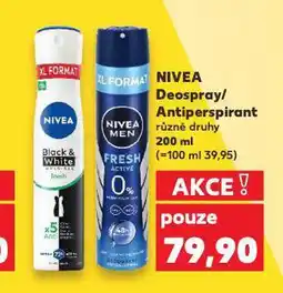 Kaufland Nivea deospray nabídka