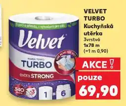Kaufland Velvet turbo kuchyňská utěrka nabídka