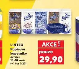 Kaufland Linteo papírové kapesníky nabídka