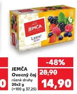 Kaufland Jemča ovocný čaj nabídka