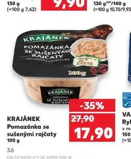 Kaufland Krajánek pomazánka se sušenými rajčaty nabídka