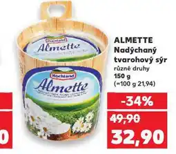 Kaufland Almette nadýchaný sýr nabídka