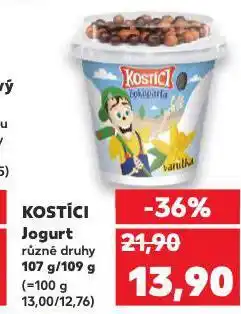 Kaufland Kostíci jogurt nabídka
