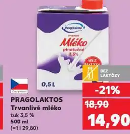 Kaufland Pragolaktos trvanlivé mléko nabídka