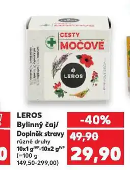 Kaufland Leros bylinný čaj nabídka
