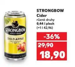 Kaufland Strongbow cider nabídka