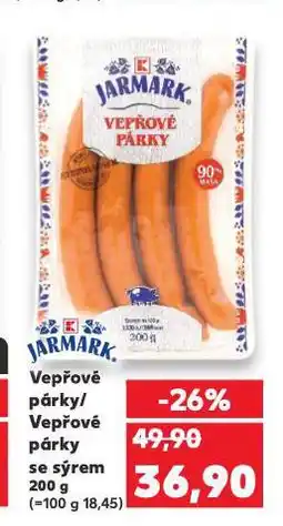 Kaufland Vepřové párky nabídka