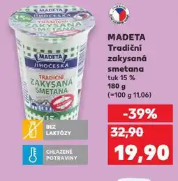 Kaufland Madeta tradiční zakysaná smetana nabídka