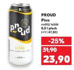 Kaufland Pivo proud nabídka