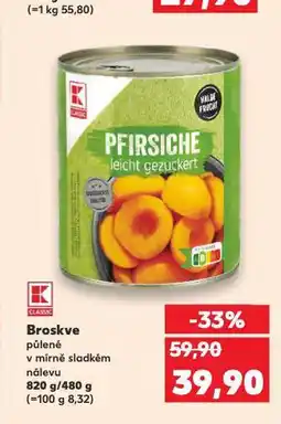 Kaufland Broskve nabídka