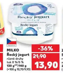 Kaufland Milko řecký jogurt nabídka