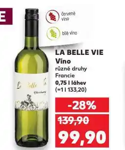 Kaufland La belle vie víno nabídka