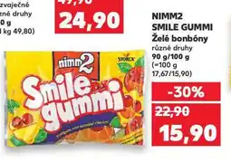 Kaufland Nimm2 smile gummi nabídka