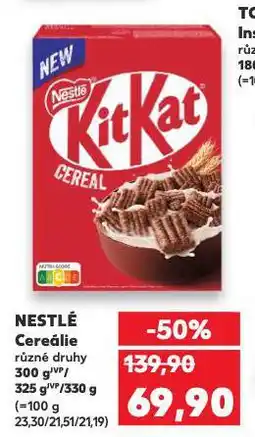 Kaufland Nestlé dětské cereálie nabídka