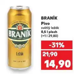 Kaufland Pivo braník nabídka