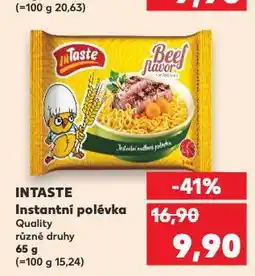 Kaufland Intaste instanstní polévka nabídka