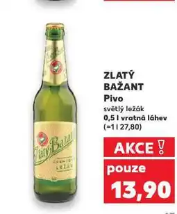 Kaufland Pivo zlatý bažant nabídka