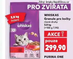 Kaufland Whiskas granule pro kočky nabídka