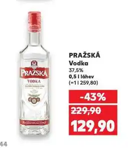Kaufland Pražská vodka nabídka