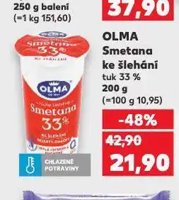 Kaufland Olma smetana ke šlehání nabídka