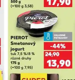 Kaufland Pierot smetanový jogurt nabídka