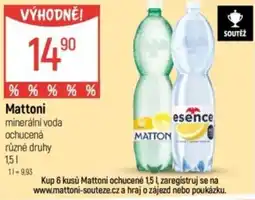 Globus Mattoni minerální voda ochucená nabídka