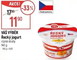 Globus VÁŠ VÝBĚR Řecký jogurt nabídka