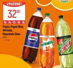 Globus Pepsi, Pepsi Max, Mirinda, Mountain Dew nabídka