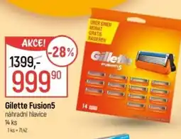 Globus Gilette Fusion5 náhradní hlavice nabídka