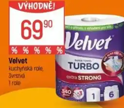 Globus Velvet kuchyňská role, 3vrstvá nabídka