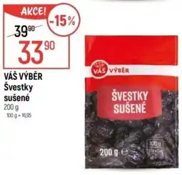 Globus VÁŠ VÝBĚR Švestky sušené nabídka