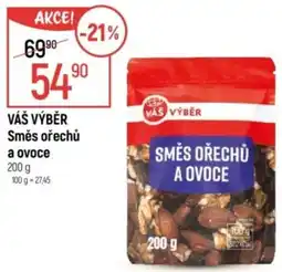 Globus VÁŠ VÝBĚR Směs ořechů a ovoce nabídka
