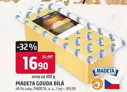 Trefa MADETA GOUDA BÍLÁ 48% tuku, 100g nabídka