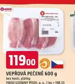Trefa VEPŘOVÁ PEČENĚ 600 g bez kosti, plátky nabídka
