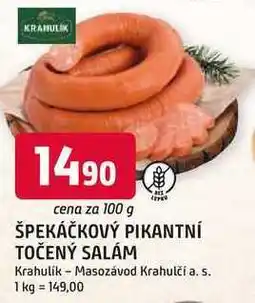Trefa ŠPEKÁČKOVÝ PIKANTNÍ TOČENÝ SALÁM 100g nabídka