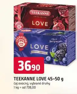 Trefa TEEKANNE LOVE 45-50 g čaj ovocný nabídka