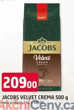 Trefa JACOBS VELVET CREMA 500 g káva zrnková nabídka