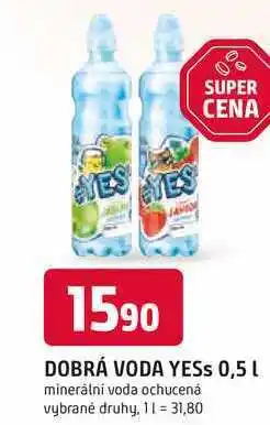 Trefa YESS 0,5 L minerální voda ochucená nabídka