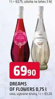 Trefa DREAMS OF FLOWERS 0,75 l nabídka