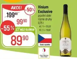 Globus Vinium Exclusive pozdní sběr nabídka
